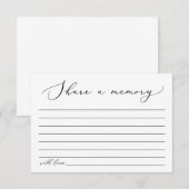 De Remerciements Funéraire Partager une carte mémoire (Devant / Derrière)