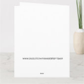 DE REMERCIEMENTS FUNNY GINGER CHAT CARTE D'ANNIVERSAIRE JE VEUX-CHE (Dos)