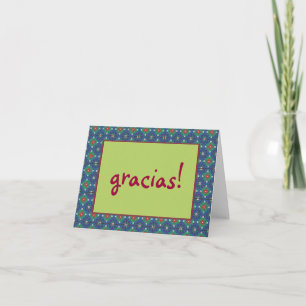 De Remerciements Gracias ! Carte