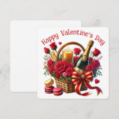 De Remerciements Heureuse Sainte-Valentin - Carte Saint Valentin (Devant / Derrière)