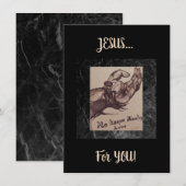 De Remerciements "Il garde Bleeding Love" Carte Plate (Devant / Derrière)