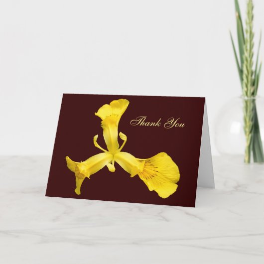 De Remerciements Iris d'eau ~ carte (Devant)