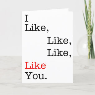 De Remerciements J'Aime, Genre, Comme Toi, Carte Saint Valentin