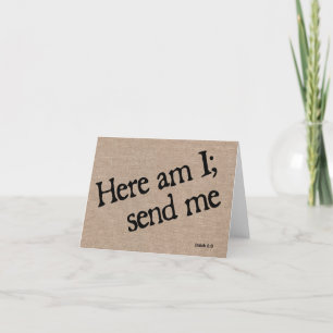 De Remerciements Je suis ici - Carte