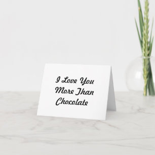 De Remerciements Je T'Aime Plus Que La Carte Chocolat