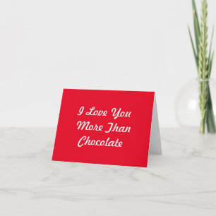 De Remerciements Je T'Aime Plus Que La Carte Chocolat
