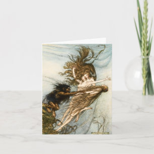 De Remerciements Jeunes filles du Rhin et carte pour notes