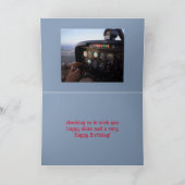 DE REMERCIEMENTS JOYEUSE CARTE D'ANNIVERSAIRE SKIES (Intérieur)