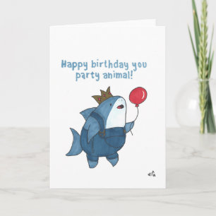 De Remerciements Joyeux Anniversaire Vous Fêtez Animal - Carte requ