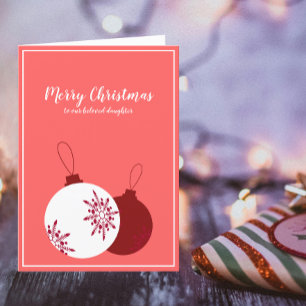 De Remerciements Joyeux Noël À La Fille Carte graphique simple