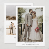De Remerciements Joyeux Noël tout simplement moderne | CARTE PHOTO  (Devant / Derrière)