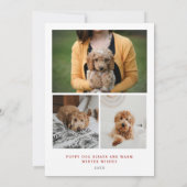 De Remerciements Joyeux Noël tout simplement moderne | Carte photo  (Dos)