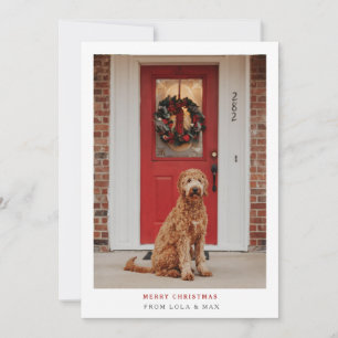 De Remerciements Joyeux Noël tout simplement moderne Carte photo