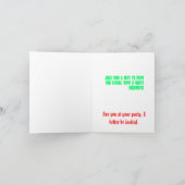 De Remerciements La carte drôle (Intérieur)