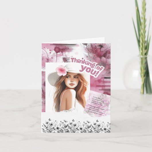 De Remerciements L'amitié Penser à votre carte (Devant)