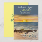 De Remerciements Le Carte pour notes Jetty (Devant / Derrière)