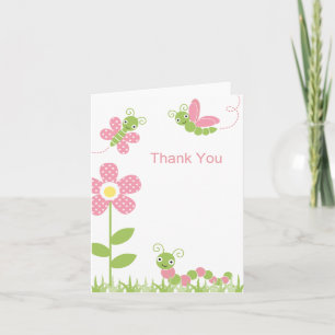 De Remerciements Le jardin mignon branche la carte sur table