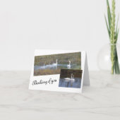 De Remerciements Les oiseaux d'une carte à notes vierge en plumes (Devant)