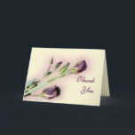 De Remerciements Lisianthus vous remercient carte vierge<br><div class="desc">La beauté et la simplicité de cette carte lui font un choix parfait pour n'importe quelle occasion. Vous pouvez choisir de changer les mots sur l'extérieur et intérieur pour faire cette carte pour n'importe quelle occasion que vous voulez [l'anniversaire, obtiennent bien, pensant à vous, remerciez vous, la sympathie, et beaucoup...</div>