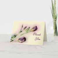 Lisianthus vous remercient carte vierge