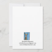 De Remerciements Llama carte pour notes (Dos)