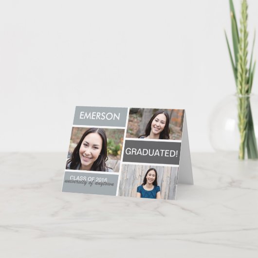 De Remerciements L'obtention du diplôme bloque le carte pour notes (Devant)