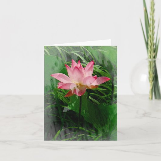 De Remerciements Lotus Carte pour notes (Devant)