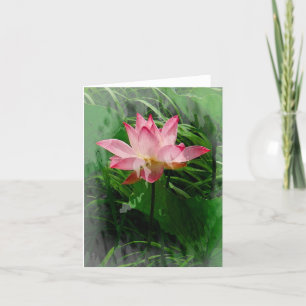 De Remerciements Lotus Carte pour notes