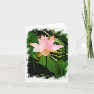 De Remerciements Lotus Carte pour notes