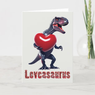 De Remerciements Loveasaurus Carte Saint Valentin