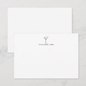 De Remerciements Martini Carte pour notes (Devant / Derrière)