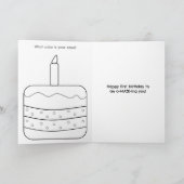 De Remerciements Maze Activité 1er Anniversaire Carte - Animaux Tra (Intérieur)