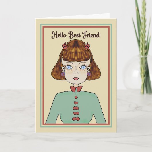 De Remerciements Meilleure carte d'ami tirée (Devant)