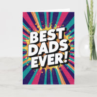 Meilleurs Dads Chaque Carte Fête des pères Gay Dad