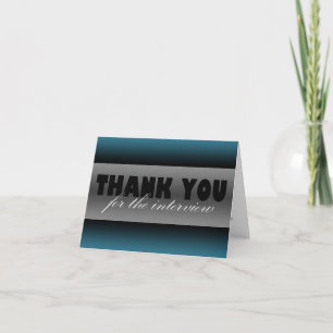 De Remerciements "Merci carte bleu-foncé pour entrevue"