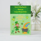 De Remerciements Merci, carte Saint Patrick's Day, (Debout devant)