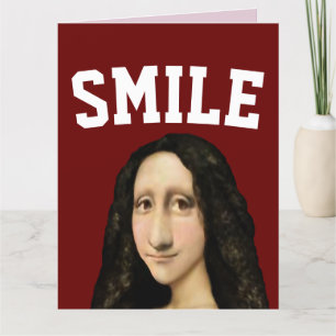 DE REMERCIEMENTS MODERNE MONA SMILE ! CARTE D'ANNIVERSAIRE