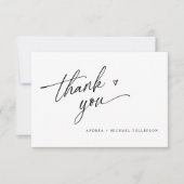 De Remerciements Moderne Simple amusant Décontracté Mariage Carte d (Devant)