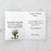 De Remerciements Monster Mayhem...Chuckle Cyclops Carte d'anniversa (Intérieur)