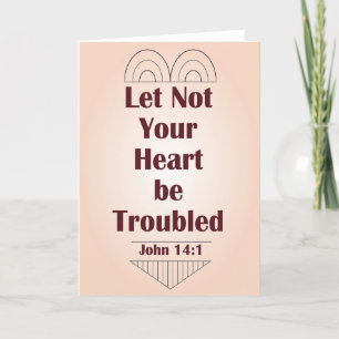 De Remerciements Ne Pas Troubler Votre Coeur — Carte John 14:1
