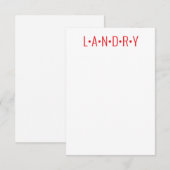 De Remerciements N'importe quelle couleur - Nommer les points Carte (Devant / Derrière)