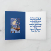 DE REMERCIEMENTS NOSTALGIC CHRISTMASES PAST CHRISTMAS CARTE (Intérieur)