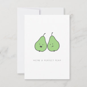 De Remerciements Nous sommes une carte Valentine Pear Parfait