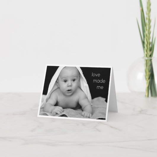 De Remerciements Nouvelle carte bébé (Devant)
