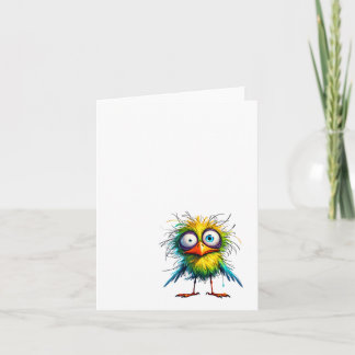 De Remerciements Oiseau drôle fou, Merci, Carte #1
