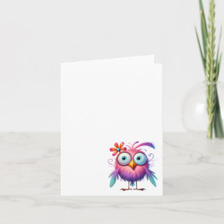 De Remerciements Oiseau drôle fou, Merci, Carte #12
