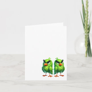 De Remerciements Oiseau drôle fou, Merci, Carte #6