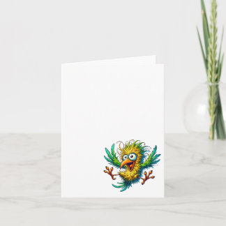 De Remerciements Oiseau drôle fou, Merci, Carte #7