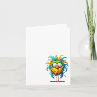 De Remerciements Oiseau drôle fou, Merci, Carte #8