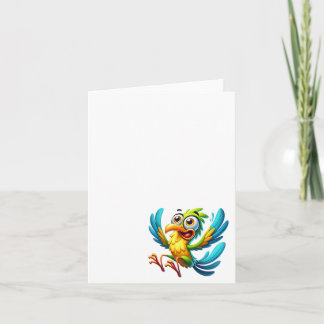 De Remerciements Oiseau drôle fou, Merci, Carte #9